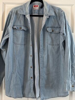Wrangler Light Blue Denim Shirt Jacket